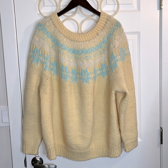 ❤️ Handmade Fair Isle style sweater oversized - Picture 3 of 9